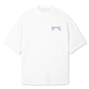 Tiānshǐ - Oversized Mock Neck Tee - white