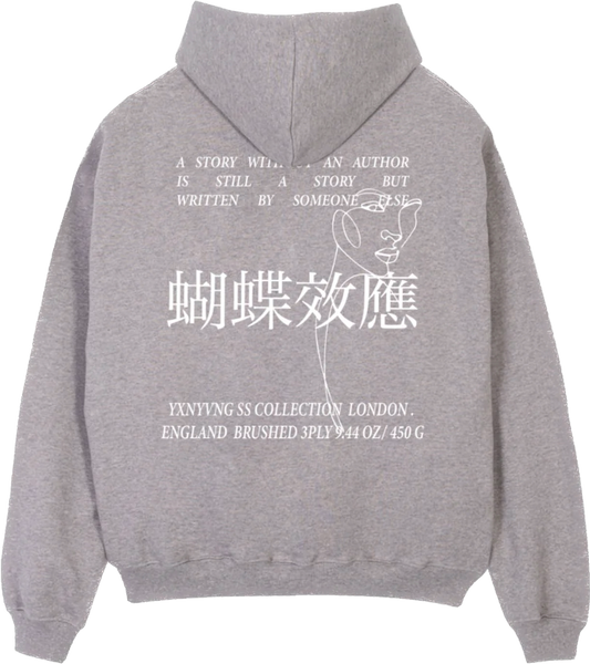 YXNYVNG - Oversized Hoodie - Stone Grey