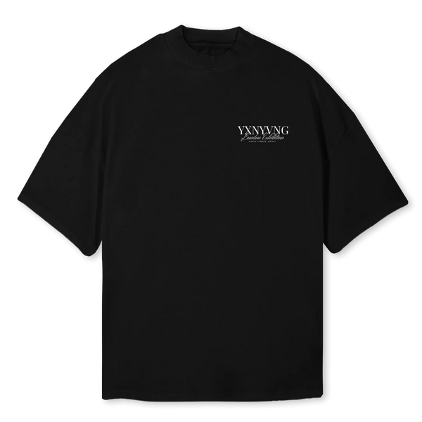 YXNYVNG - Oversized Mock Neck Tee - Black